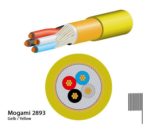 Mogami 2893 Mikrofonkabel, Neglex Quad Miniatur, Ø 4,8 mm