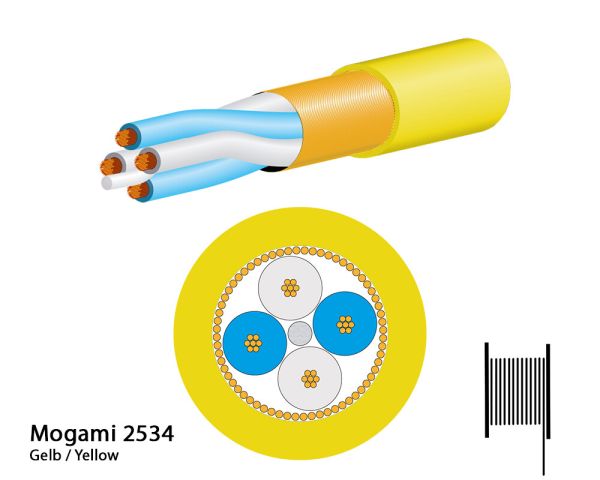 Mogami 2534 Mikrofonkabel, Neglex Quad, Ø 6,0 mm