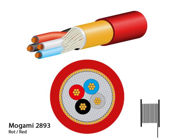 Mogami 2893 Mikrofonkabel, Neglex Quad Miniatur, Ø 4,8 mm