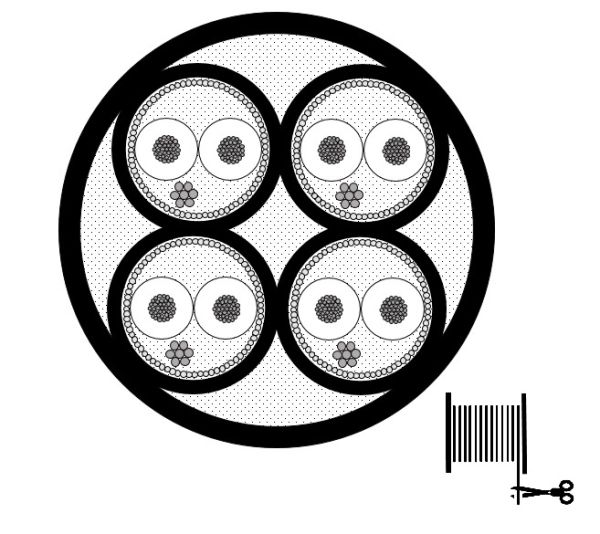 Mogami 2931 Multicore-Kabel, analog, 4-Kanal, Standardversion, Ø 8,6 mm