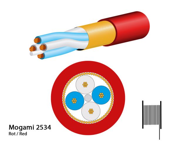 Mogami 2534-42 Microphone Cable, Neglex Quad