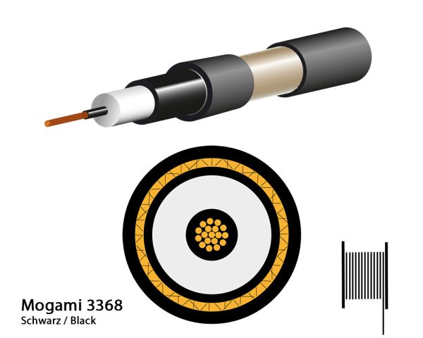 Mogami 3368 Instrument Cable, Ø 8,0 mm