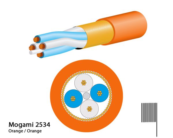 Mogami 2534 Mikrofonkabel, Neglex Quad, Ø 6,0 mm