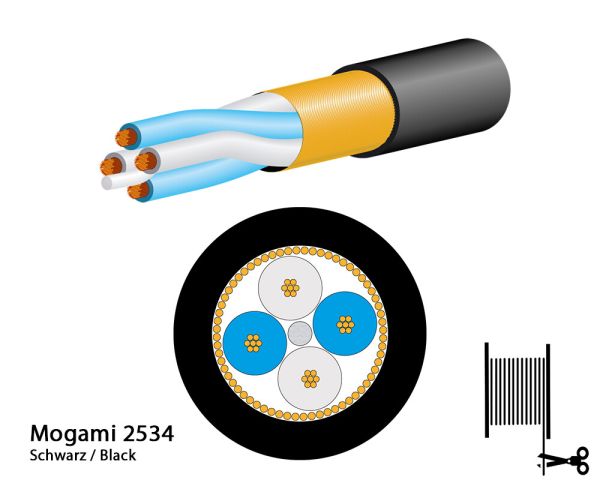 Mogami 2534 Mikrofonkabel, Neglex Quad, Ø 6,0 mm