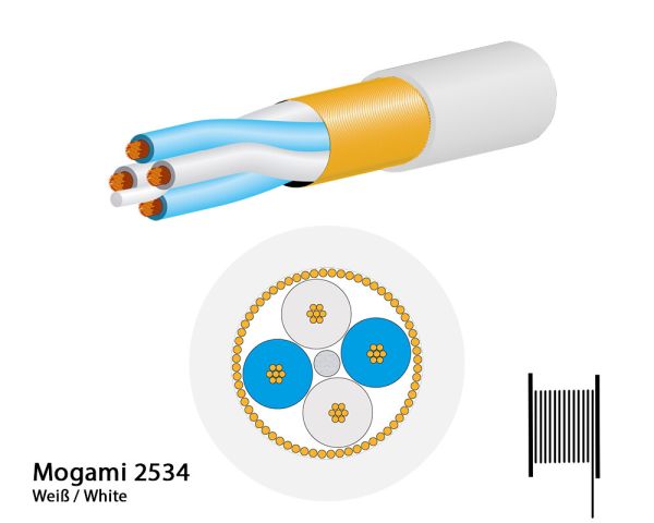Mogami 2534-49 Microphone Cable, Neglex Quad