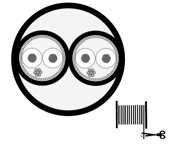Mogami 2930 Multicore-Kabel, analog, 2-Kanal, Standardversion, Ø 7,5 mm