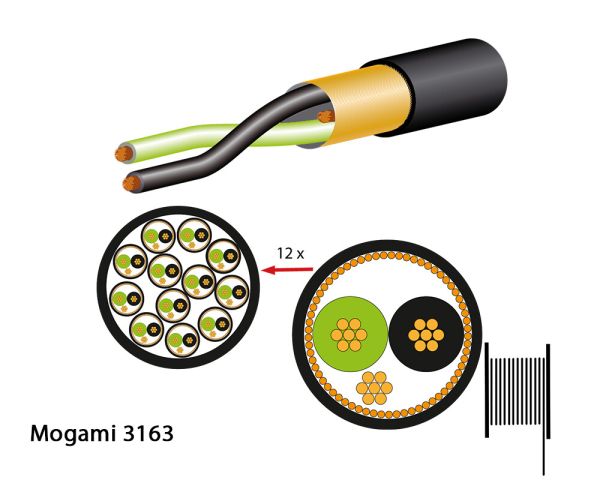 Mogami 3163-40 Multicore Cable, digital, 110 Ohm, 12-channels